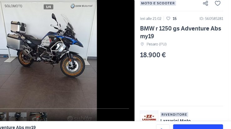 BMW R 1250 GS Adventure che occasione