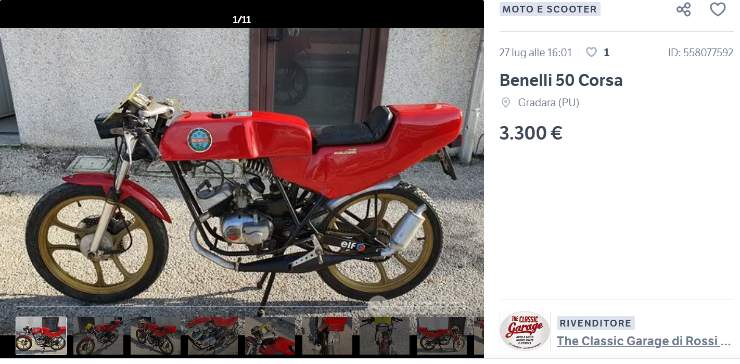 Benelli 50 Corsa che occasione