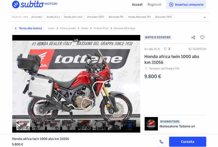 Honda Africa Twin usata