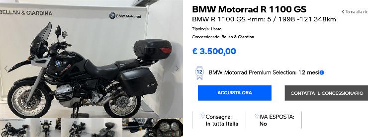 BMW R 1100 GS usato ottimo