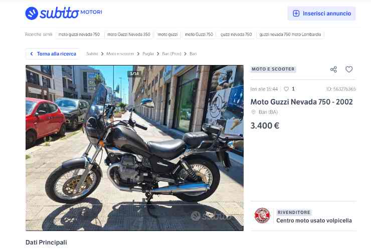 Moto Guzzi Nevada usato