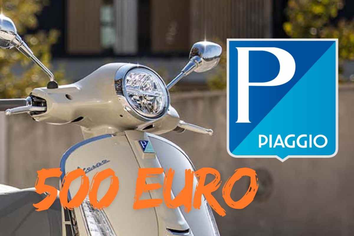 Vespa a 500 Euro con sconto imperdibile